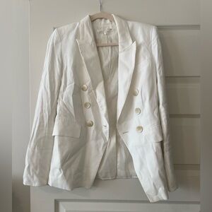 Veronica Beard Dickey White Linen Jacket, size 4.
